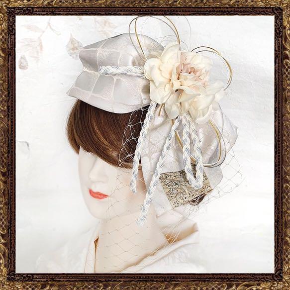 [Photograph! White x Gold] Seijin-shiki Furisode Hair Ornament Wedding