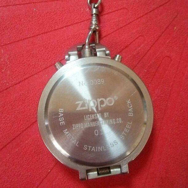 As is For Parts Zippo American Classic Chronograph Pocket Watch