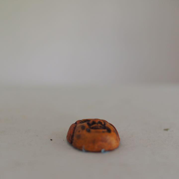Cute Ceramic Laughing Uncle Length 3.5cm Antiques