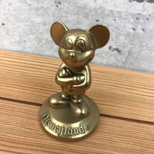 Disneyland Mickey Bronze Object 80's Made in USA