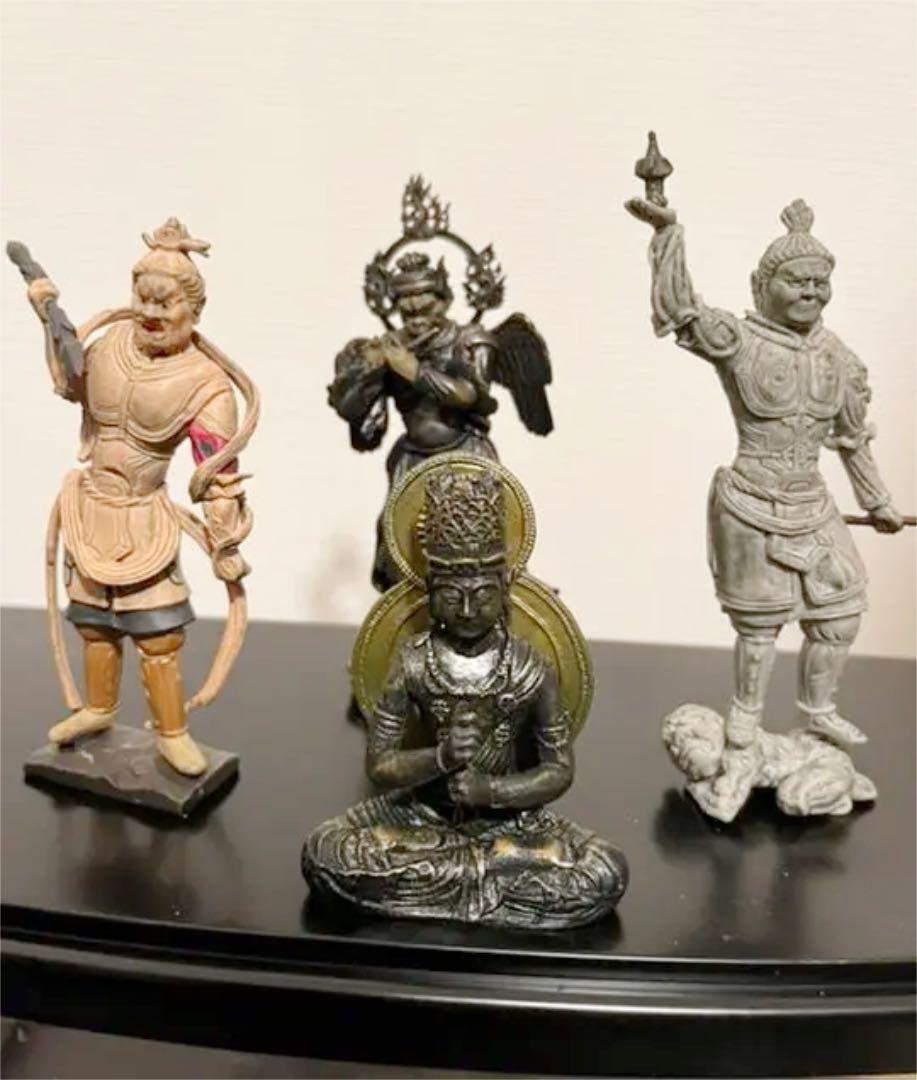 Japanese Heart Buddha Statue Collection 4 Types Set Figure