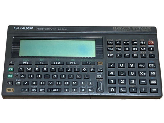 Sharp SHARP PC-E500 pocket computer As is for parts
