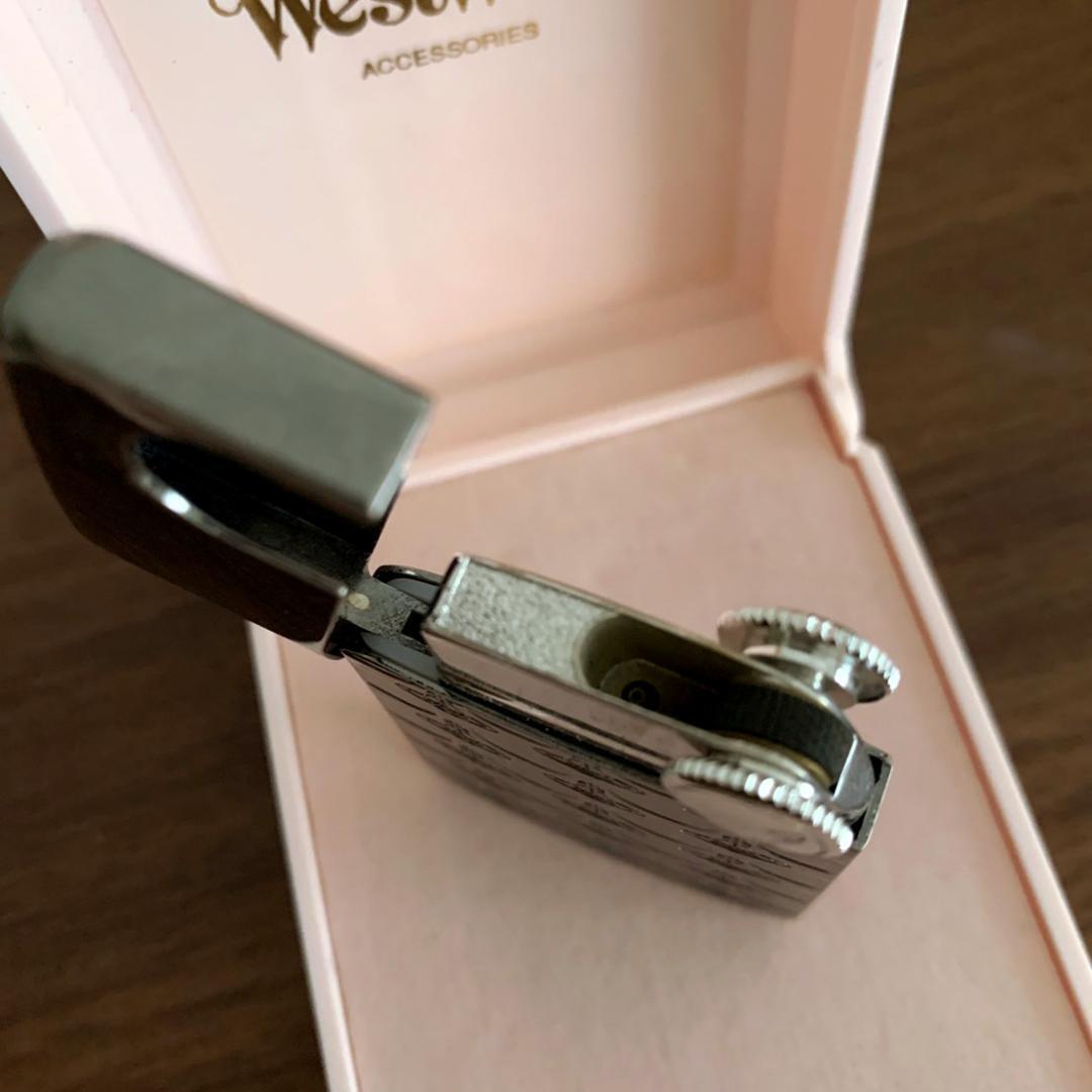 As is For Parts Unused Vivienne Westwood Zippo Lighter  with box bag