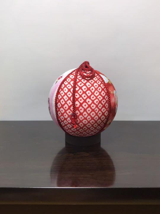 Temari Interior decoration  gift  Amulet for easy delivery Red