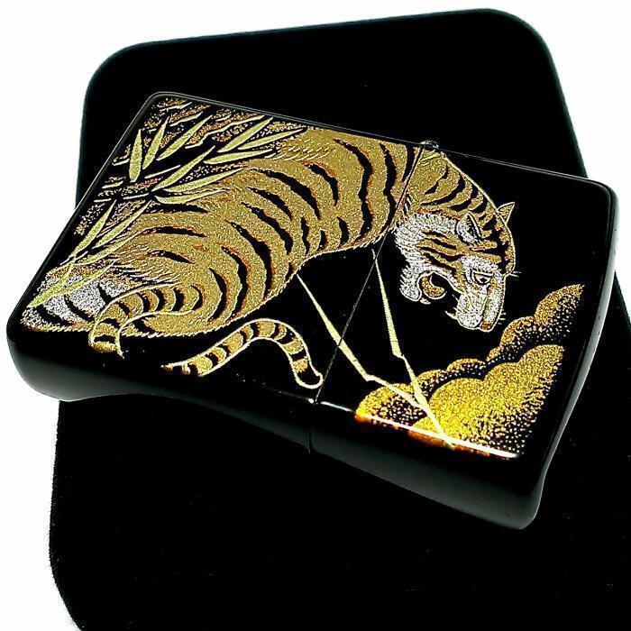 As is For Parts Zippo Japanese Pattern Zippo Lighter Genuine Gold Makie Tiger Tr