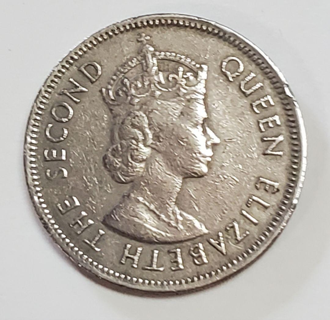 Vintage 50 Cent-The first portrait of Queen Elizabeth II Good!