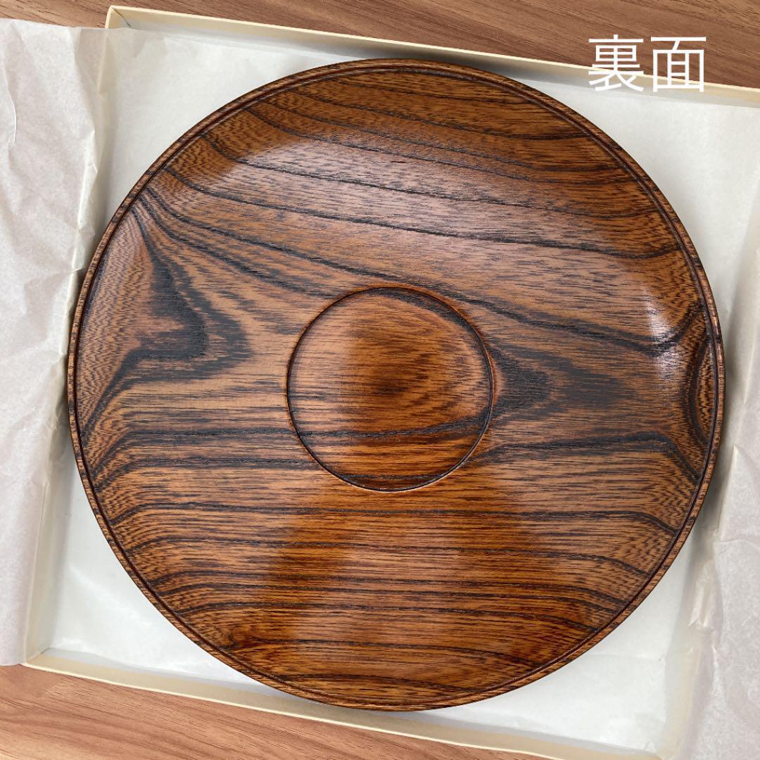 Obon tray Urushi Natural wood Key Odawara Made in Japan