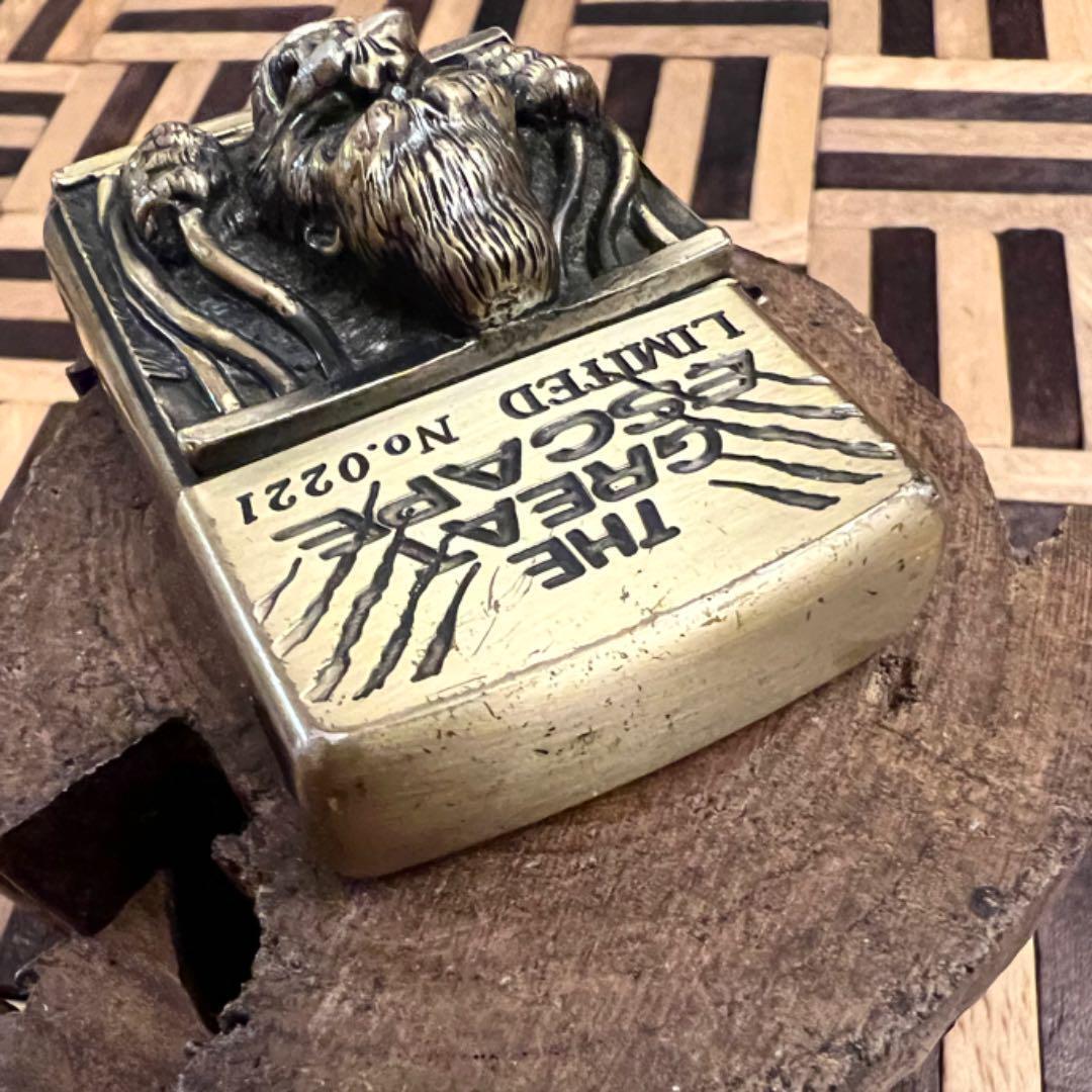 As is For Parts Zippo Great Escape Metal Gorilla 3D Lighter