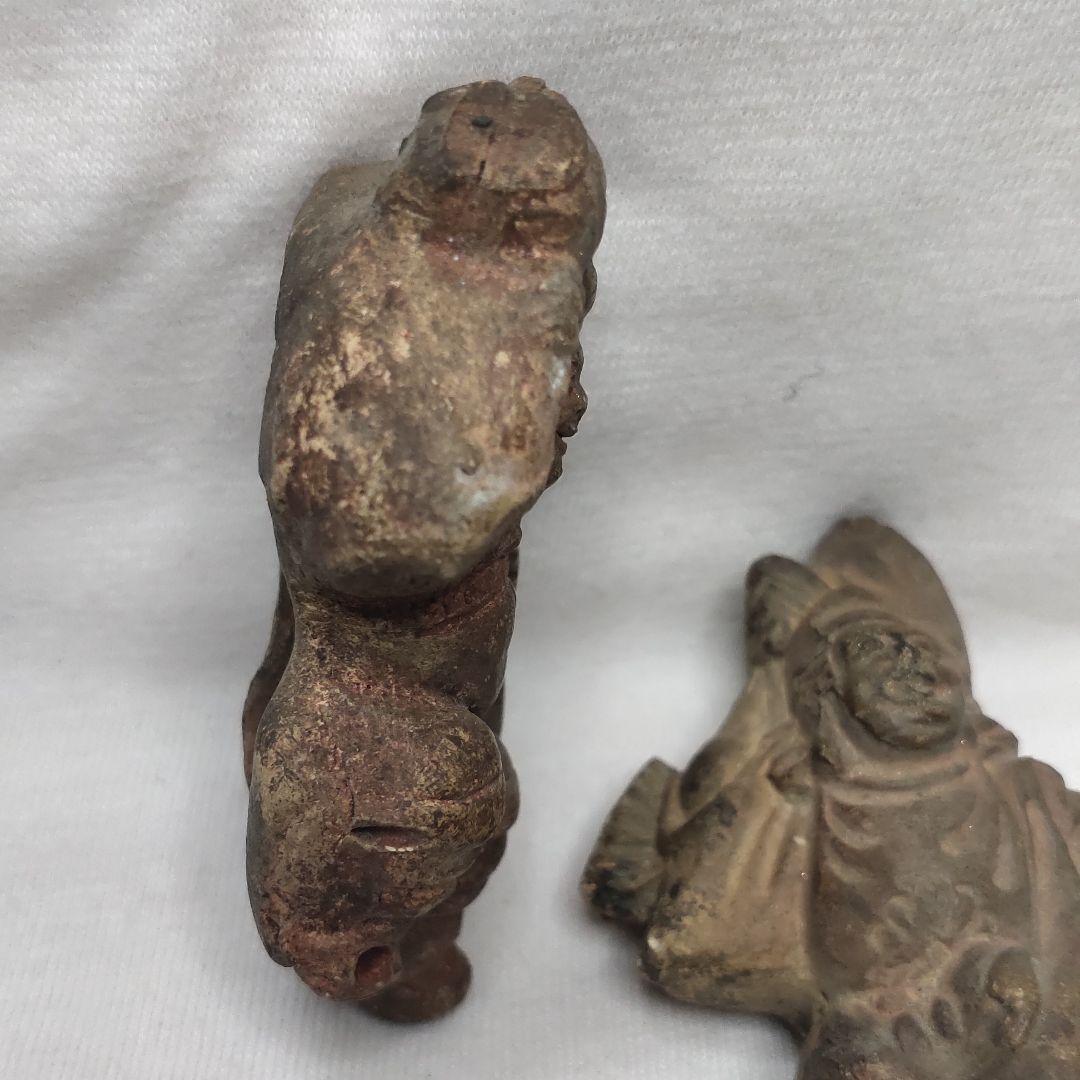 Daikoku-sama + Ebisu-sama Ceramics Period items Edo antiques
