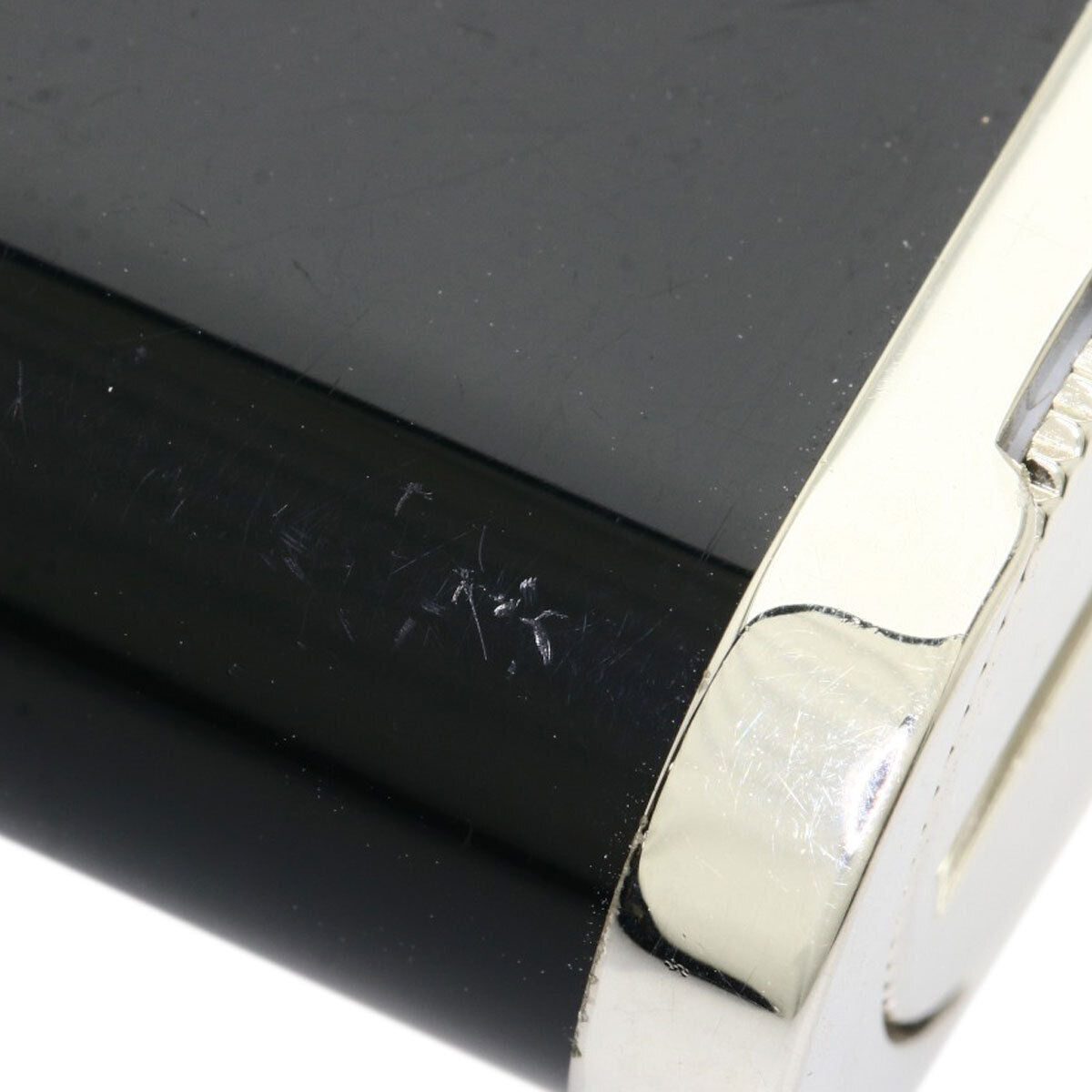 As is For Parts Cartier gas black composite platinum lighter metal