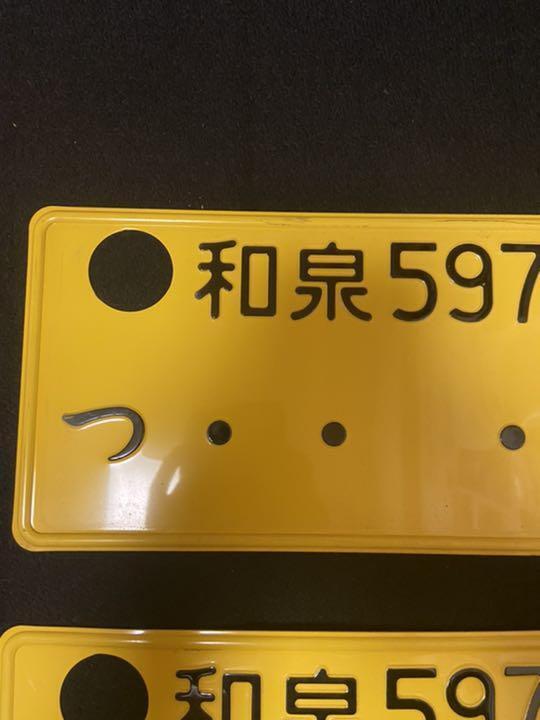 Light car license plate erased set of 2 Izumi