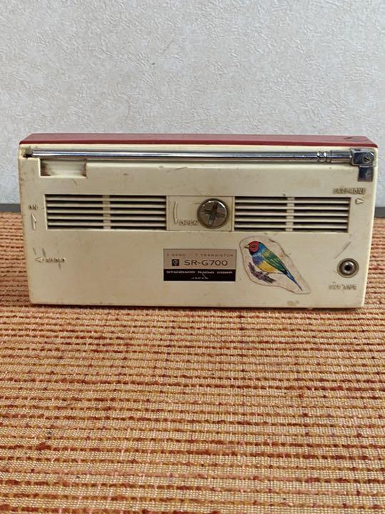Showa Retro Early Transistor Radio STANDARD SR-G700 Japanese Antiques