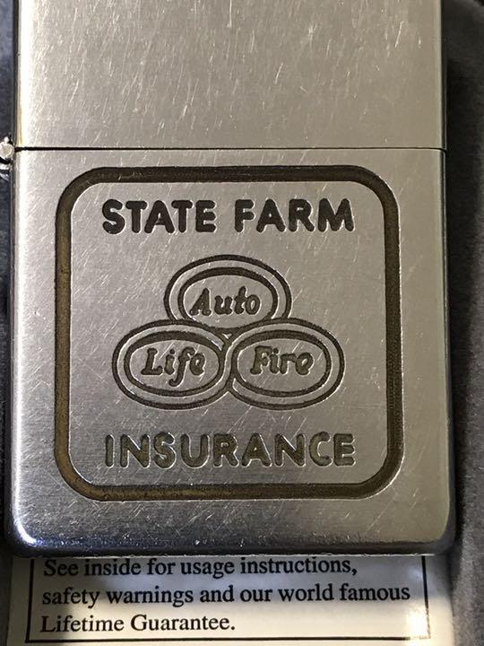 As is for parts Price change zippo vintage STATE FARM Made in 1956