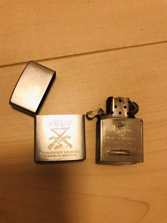 As is for parts Zippo WINDPROOF LIGHTER Zippo oil lighter rifle