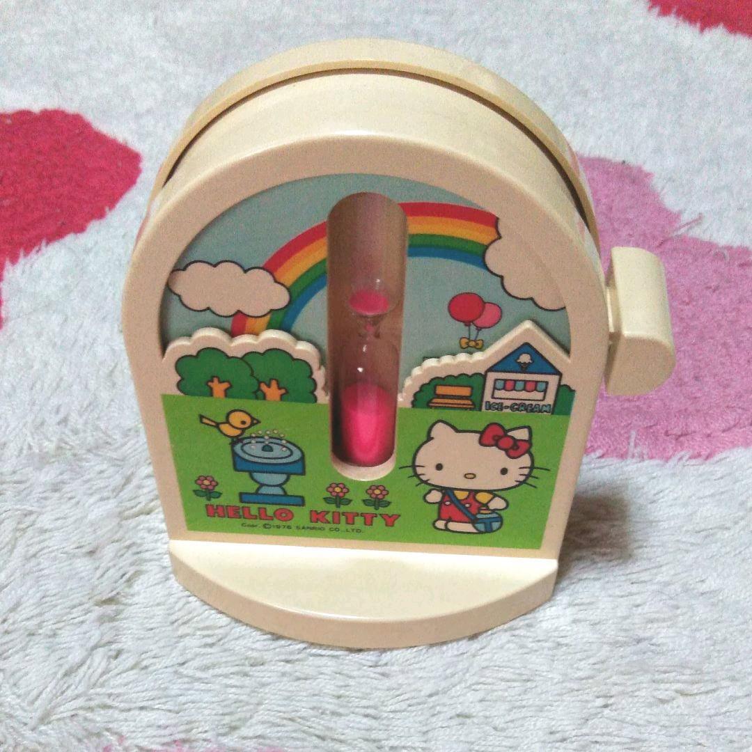 Showa Retro Kitty Memo Box, Hourglass Set