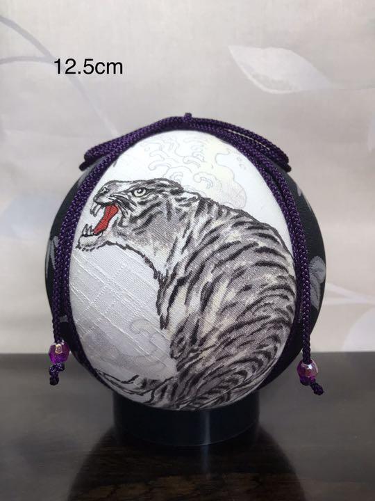 Temari Interior decoration  gift Tiger x Bamboo White background 2