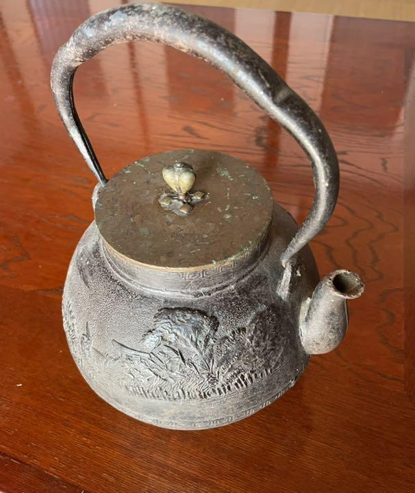Teapot Tea Kettle Tatsubin iron kettle Kyoto iron kettle Ryubundo-zukuri