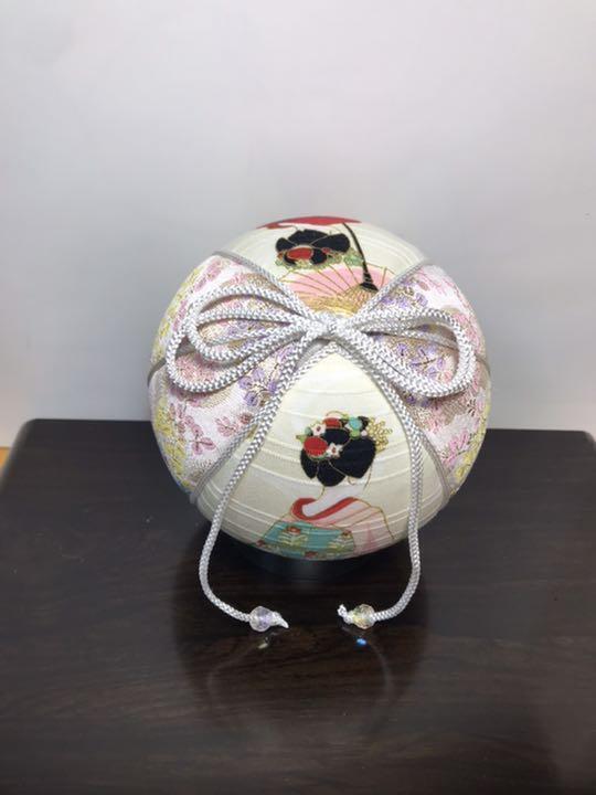 Temari Interior decoration  gift Maiko White Japan