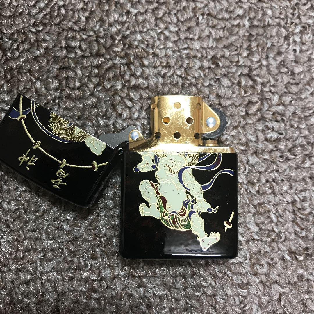 As is For Parts Raijin ZIPPO new unused Raizin Urushi