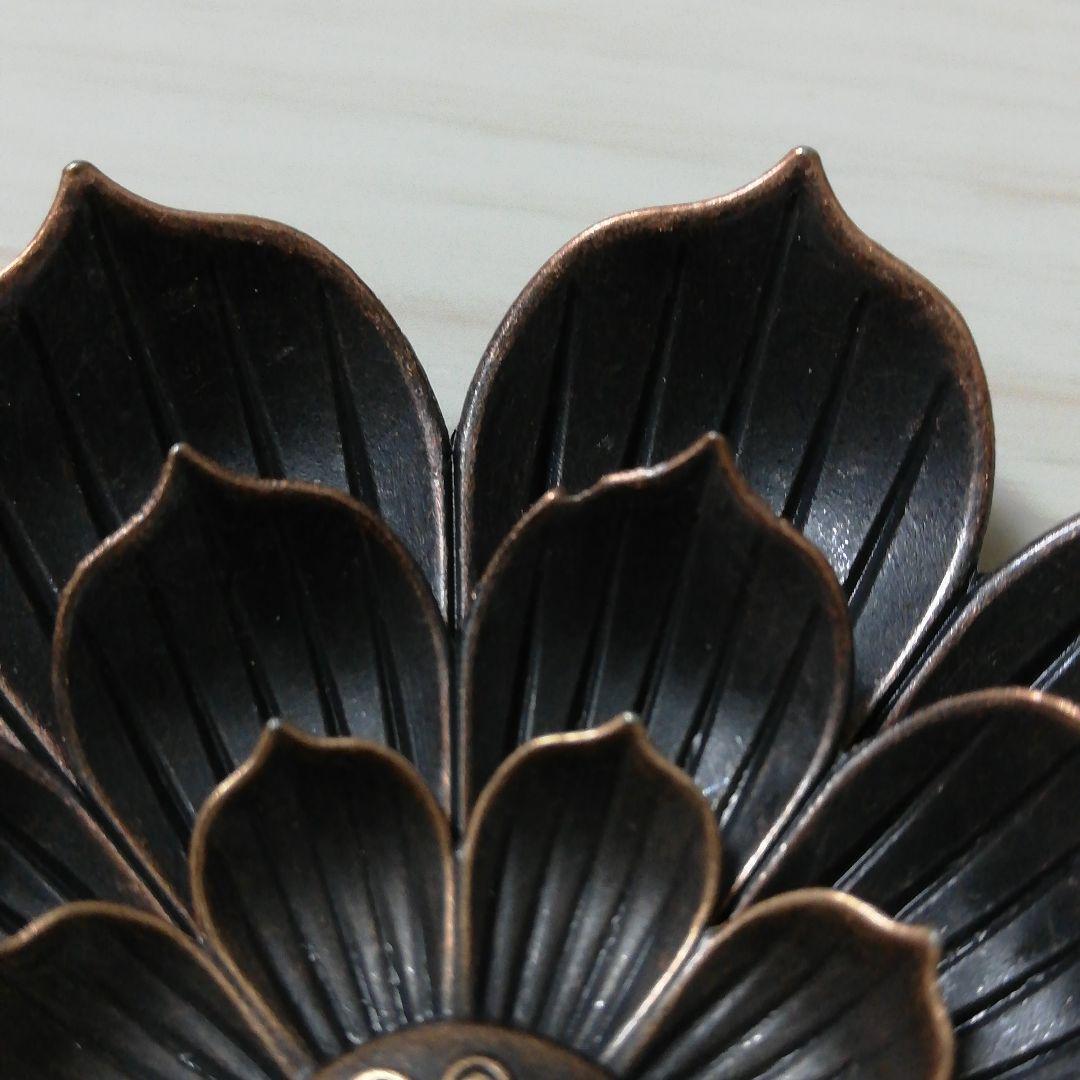 Lotus incense holder Water lily incense holder Bronze color Copper