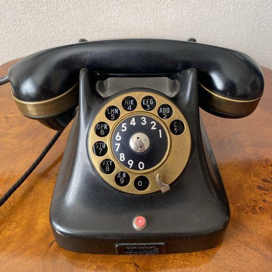 As is For Parts telephone black phone dial retro