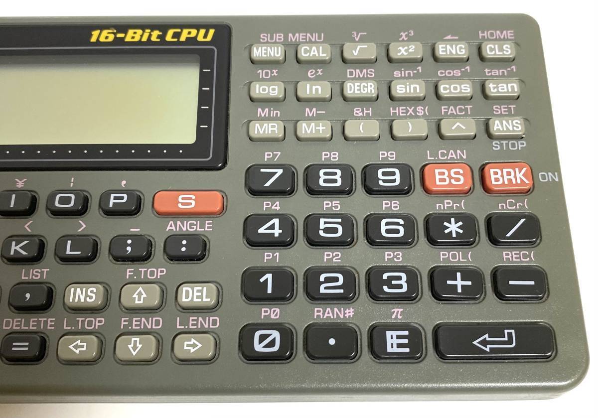 * Junk * CASIO pocket computer Z-1 16-Bit CPU Casio pocket computer I220703