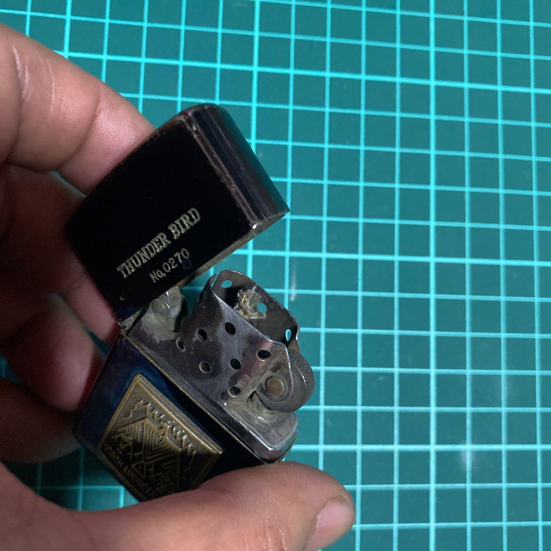 As is For Parts Zippo Limited Edition Thunderbird Oil Lighter