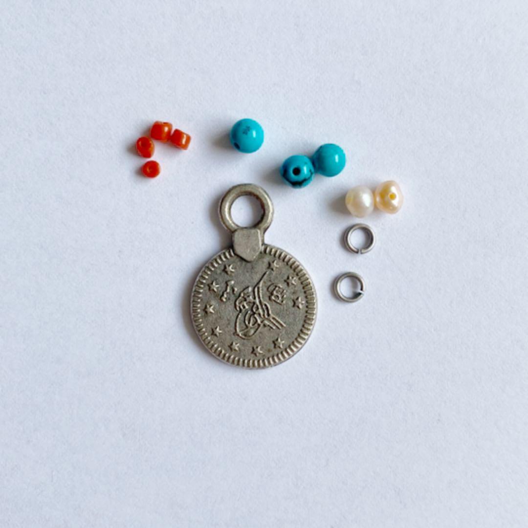 Turkish coin Tula charm set