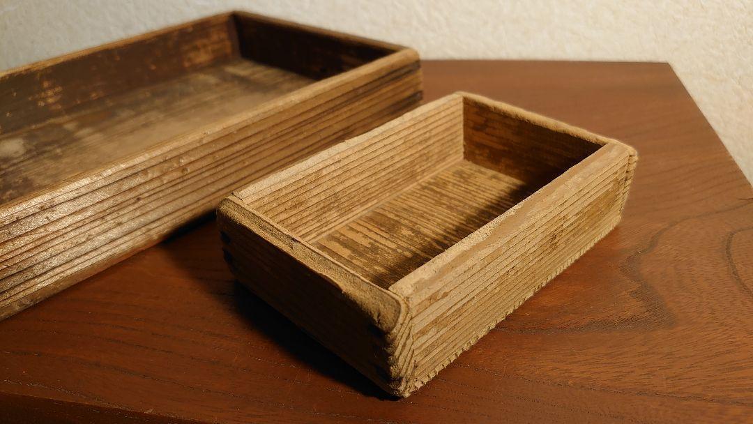 wooden tobacco tray accessory case old wood small box