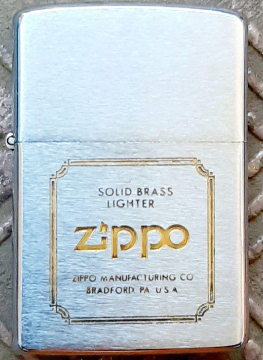 As is for parts ZIPPO lighter SOLID BRASS LIGHTER
