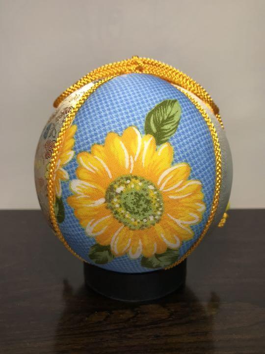 Temari  Interior decoration  gift Sunflower 4