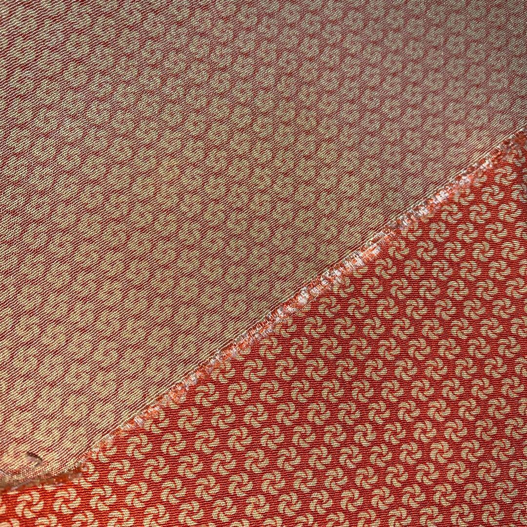 Pure silk crepe kimono hagire about 36 x 164 crepe orange orange