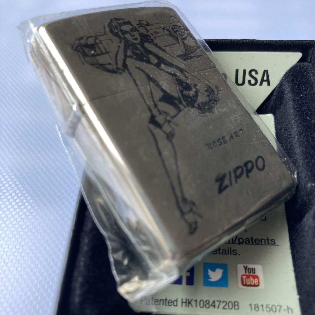 As is For Parts ZIPPO Nose Art / Pinup Girl 1992