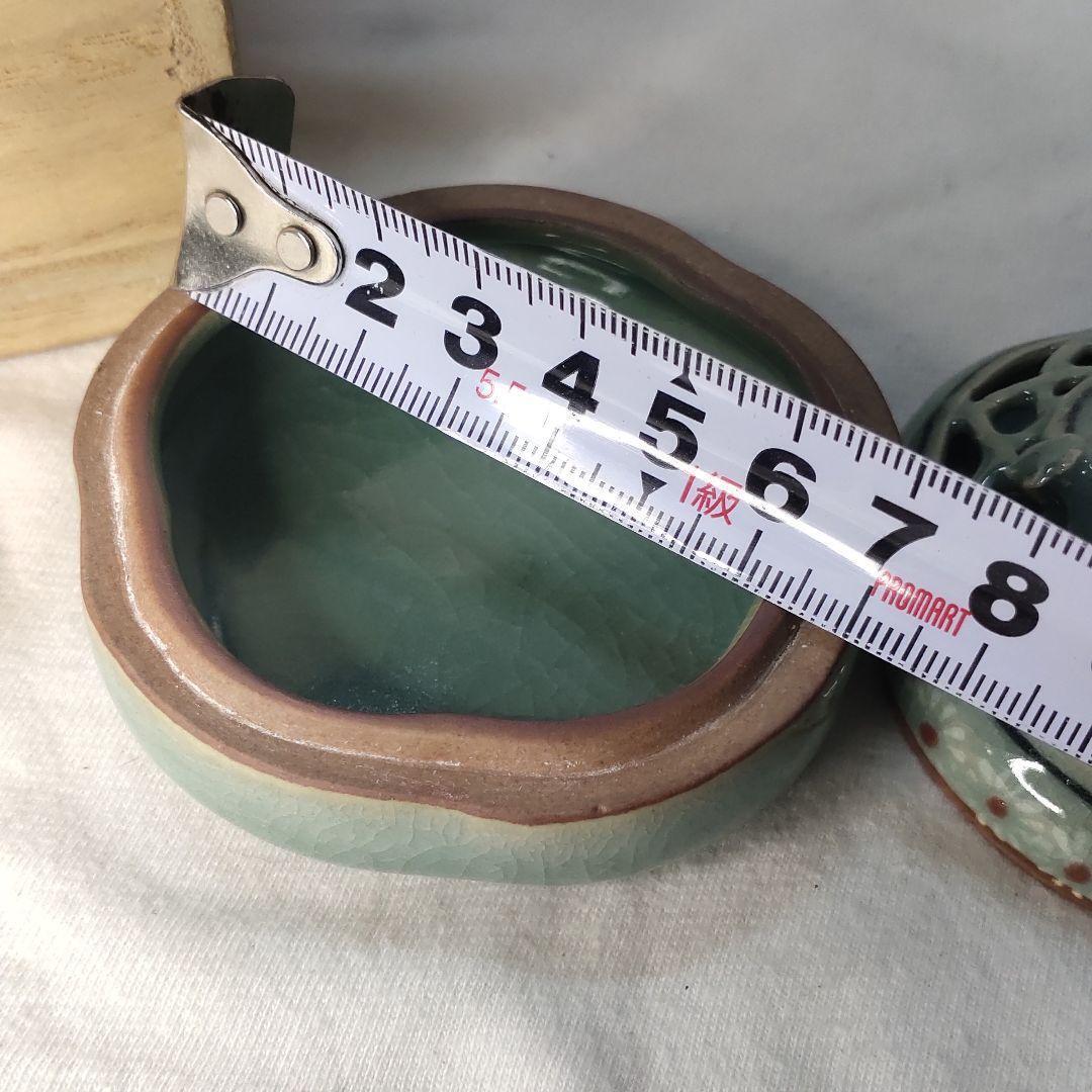 Tea utensils Celadon Kogo Gontai Hakusaku Akatsuki Kiln Co-box Goryeo Ceramics
