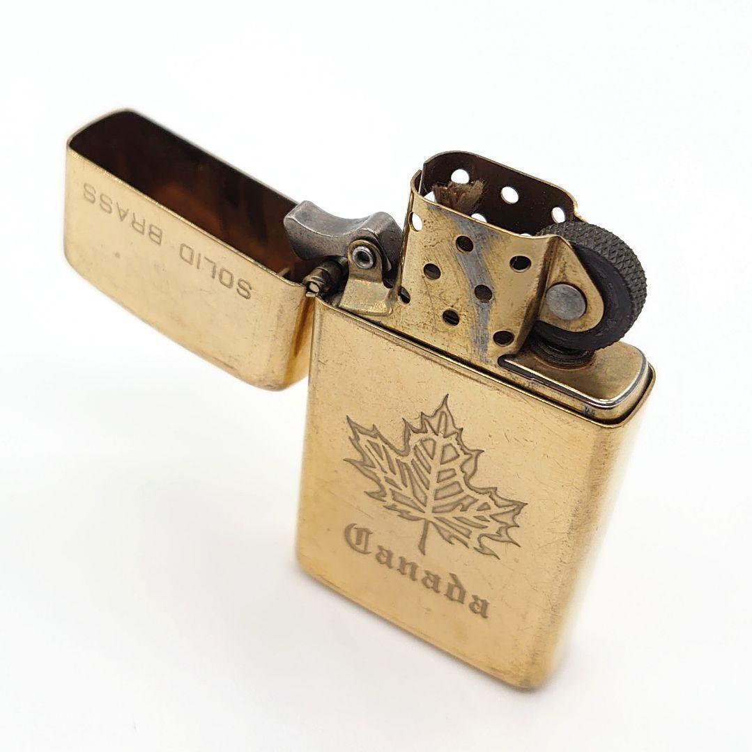 As is for parts ZIPPO lighter Canada Solid Brass