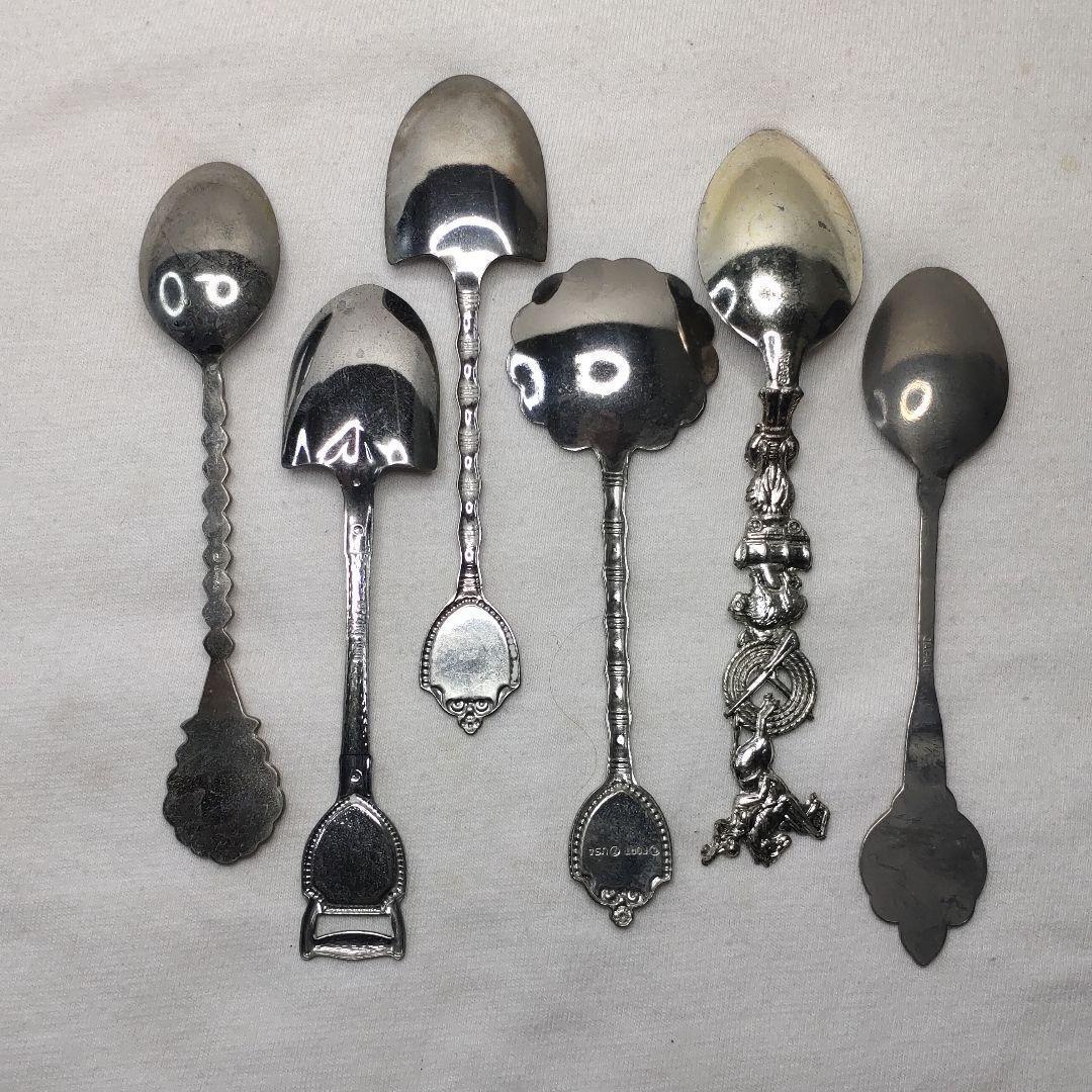 6 coffee spoons Stainless steel American collector release