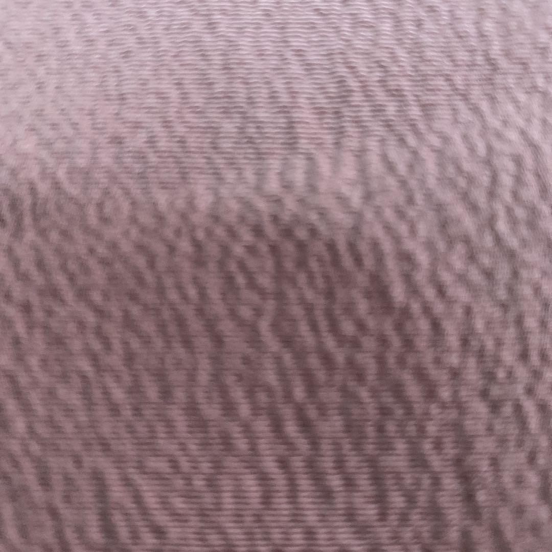 Pure silk crepe kimono hagire about 36 x 68 peach dull pink plain crimp
