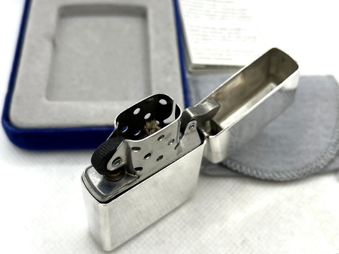 As is For Parts Super Good Condition Zippo 1999 Sterling Silver Pure Silver Ligh