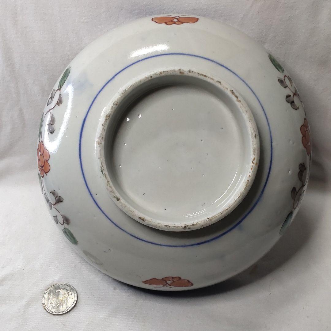 Koimari ware color painting deep plate donburi hand-painted