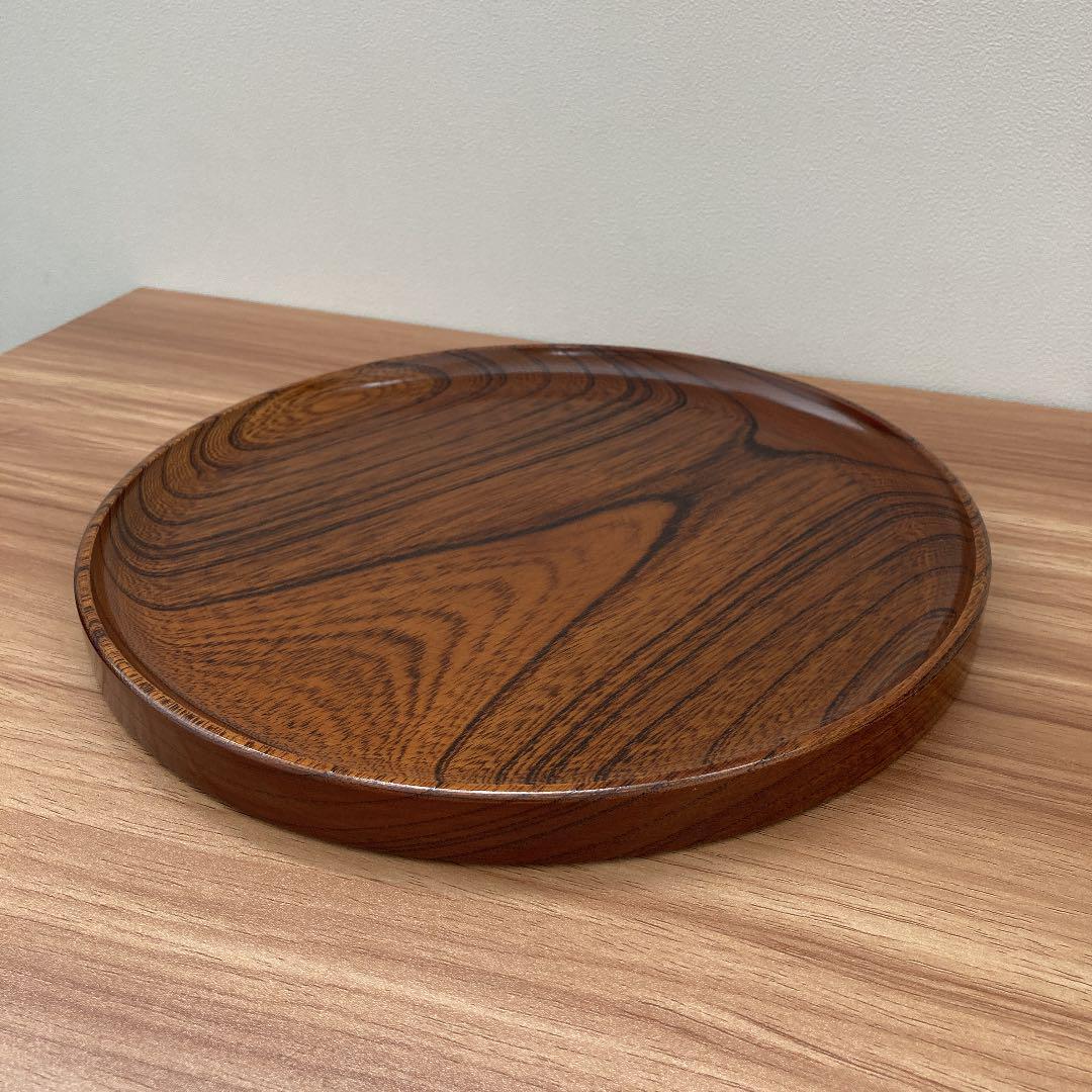 Obon tray Urushi Natural wood Key Odawara Made in Japan
