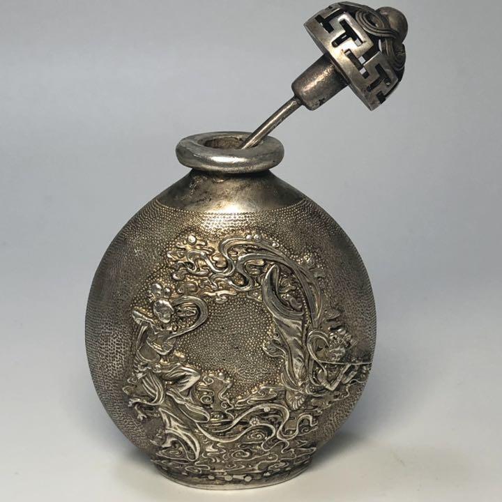 Snuff Bottle  Fairy Concavo-convex Sculpture Period Art