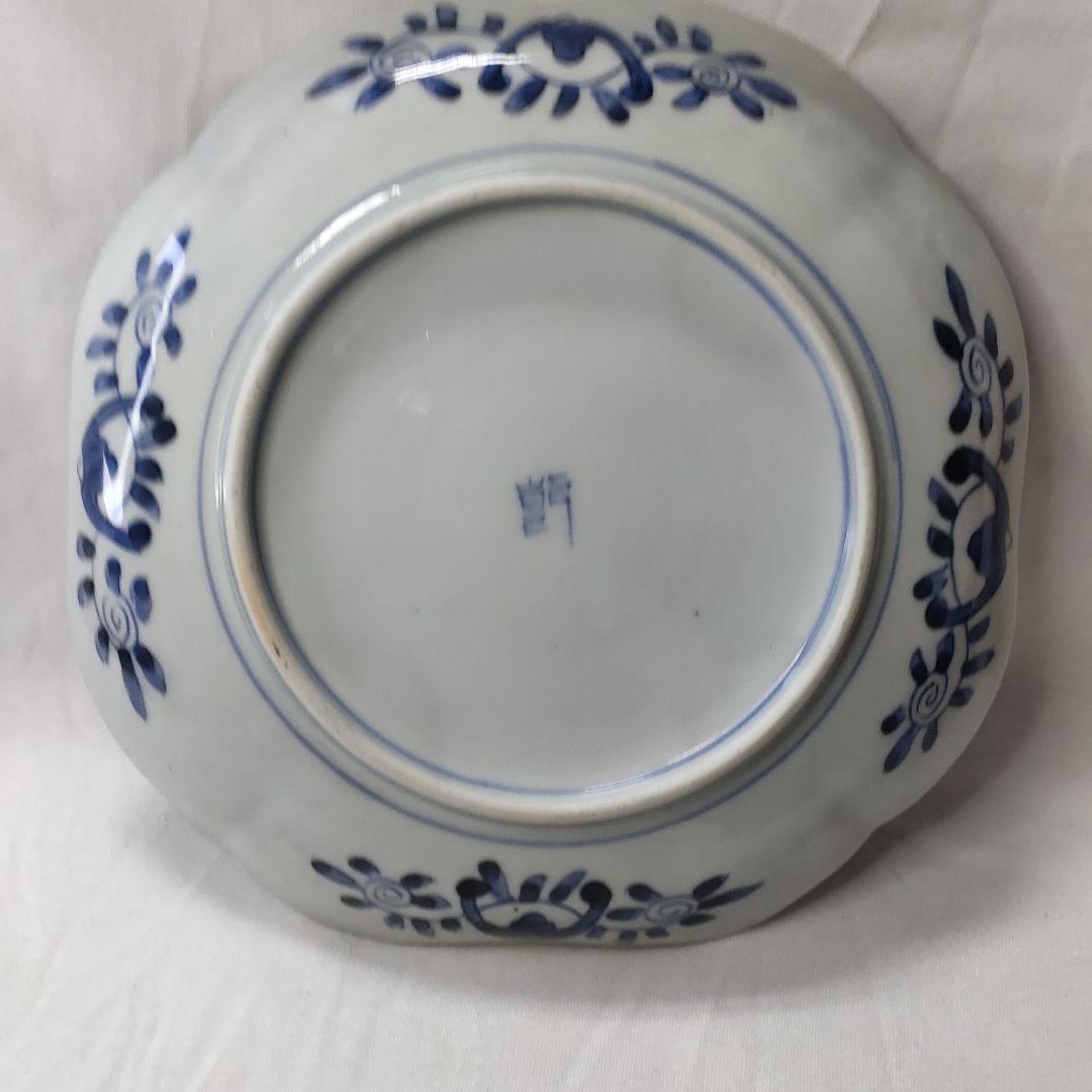 Old Imari ware Dyeing medium plate Birds and flowers