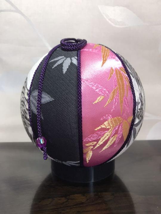 Temari Interior decoration  gift Tiger x Bamboo White background 2