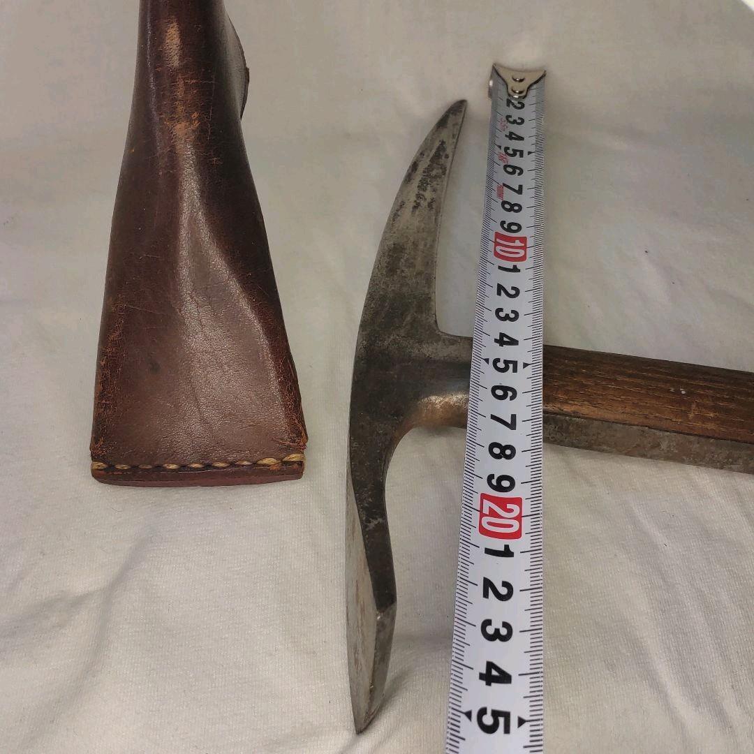 Ice ax ice ax with genuine leather cover TOP Inscription