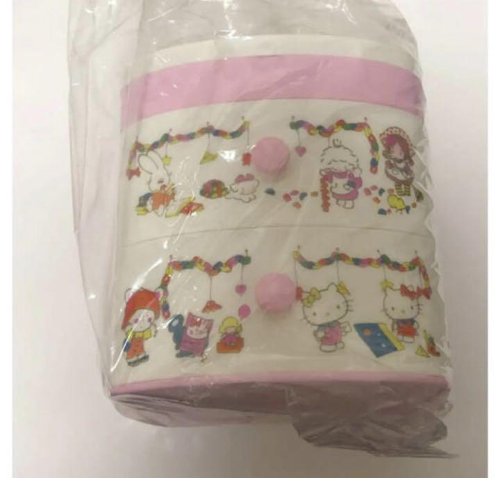 Sanrio Charamix Mini Chest Plastic Chest Wrapping Paper Pattern Pink