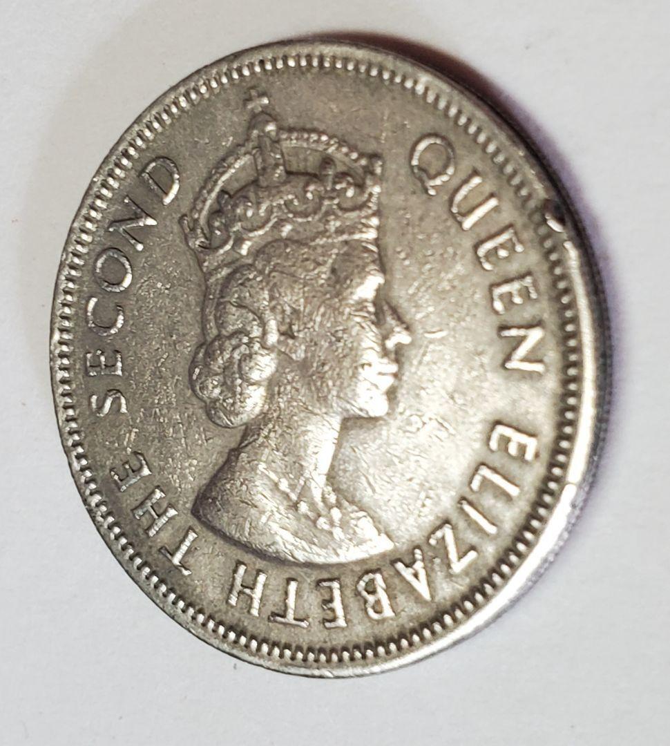 Vintage 50 Cent-The first portrait of Queen Elizabeth II Good!