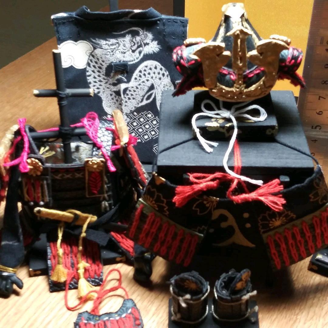 Sengoku warlord armor helmet figurine JAPAN