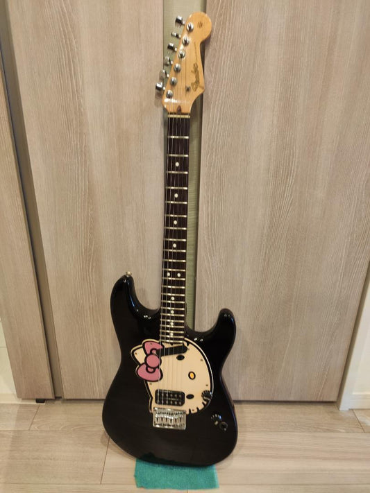As is For Parts Fender Stratocaster Guitar Sanrio Hello Kitty