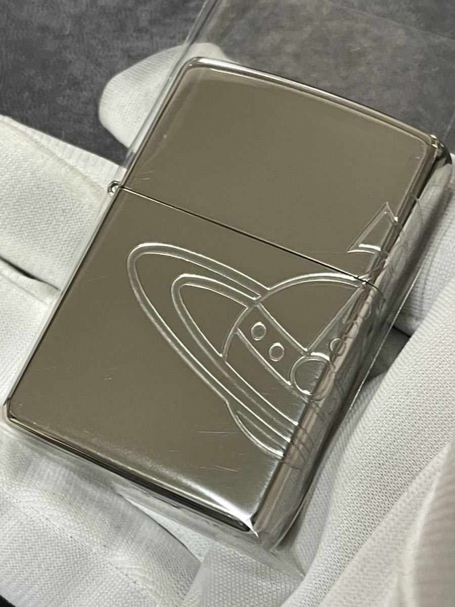 As is For Parts zippo Vivienne Westwood 3 sides stamp Rare model Silver inner Ma