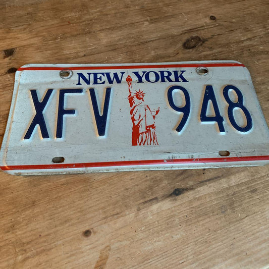 New York car license plate